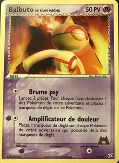 Carte Balbuto de Team Magma 32/95 – EX Team Magma vs Team Aqua
