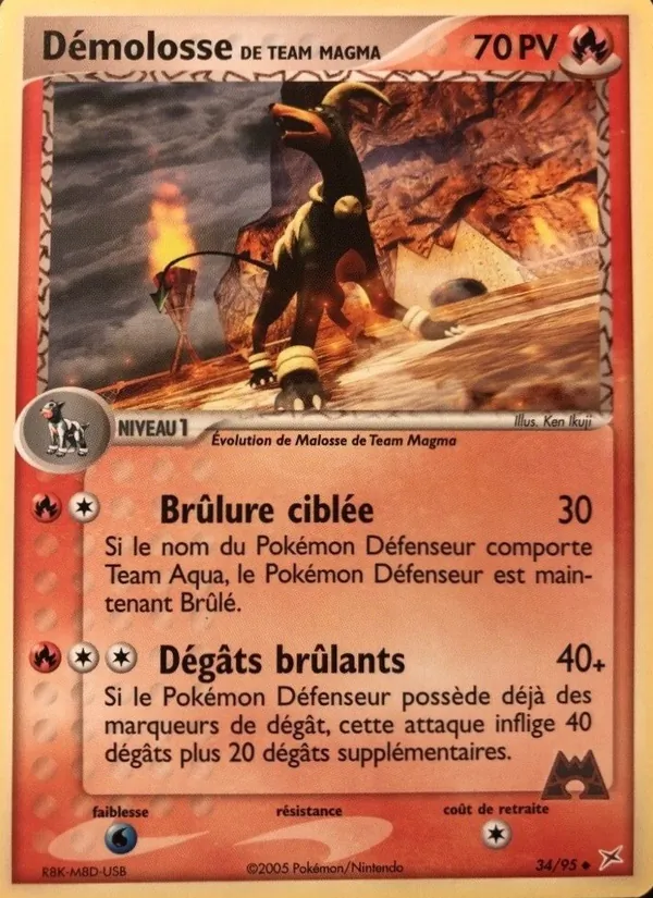 Carte Démolosse de Team Magma 34/95 – EX Team Magma VS Team Aqua