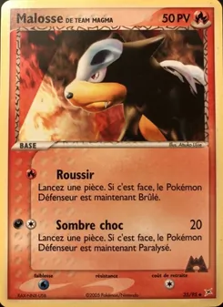 Carte Malosse de Team Magma 35/95 – EX Team Magma vs Team Aqua