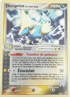 Carte Elecsprint de Team Aqua 4/95 – EX Team Magma vs Team Aqua