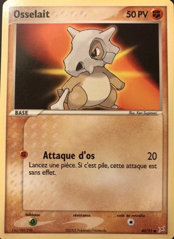 Carte Osselait 40/95 – EX Team Magma VS Team Aqua