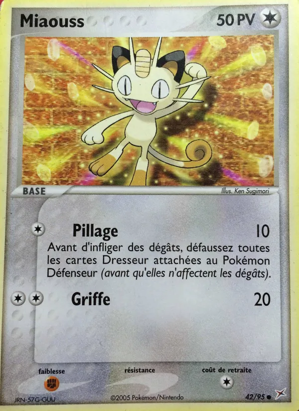 Carte Miaouss 42/95 – EX Team Magma VS Team Aqua
