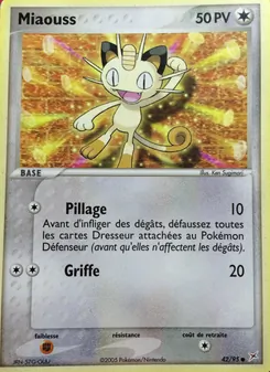 Carte Miaouss 42/95 – EX Team Magma VS Team Aqua