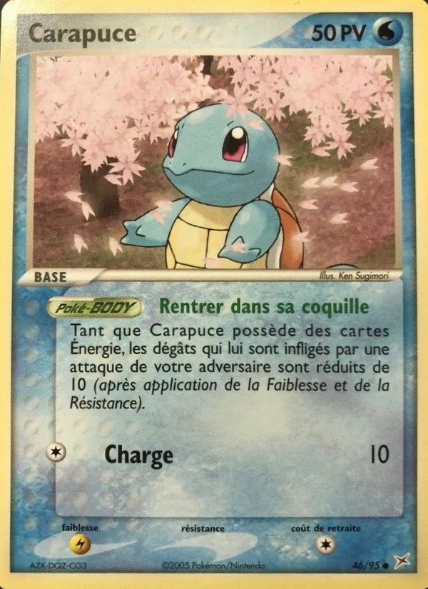 Carte Carapuce 46/95 – EX Team Magma VS Team Aqua