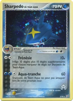 Carte Sharpedo de Team Aqua 5/95 – EX Team Magma vs Team Aqua