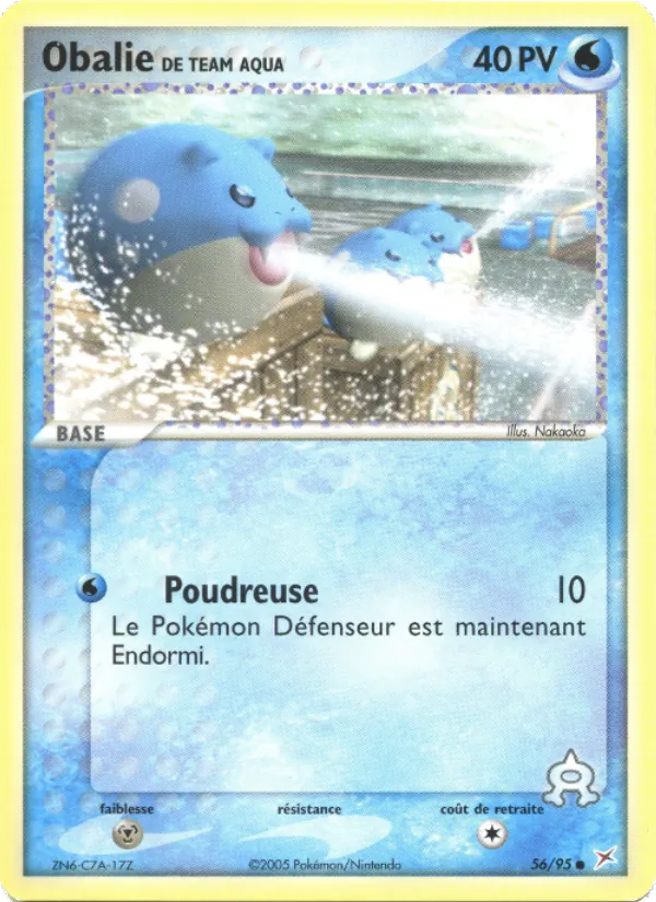 Carte Obalie de Team Aqua 56/95 – EX Team Magma VS Team Aqua