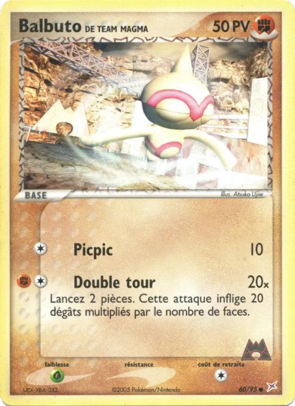Carte Balbuto de Team Magma 60/95 – EX Team Magma VS Team Aqua