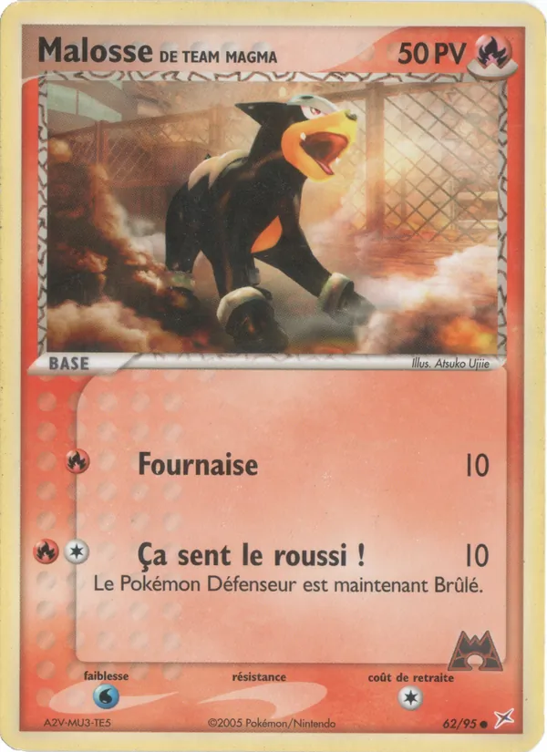 Carte Malosse de Team Magma 62/95 – EX Team Magma VS Team Aqua