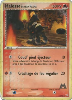 Carte Malosse de Team Magma 63/95 – EX Team Magma vs Team Aqua