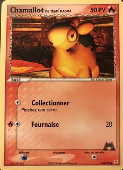 Carte Chamallot de Team Magma 64/95 – EX Team Magma VS Team Aqua