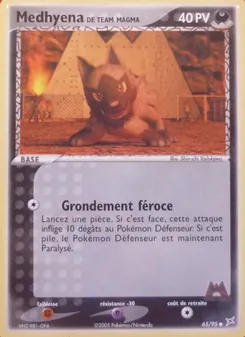 Carte Medhyena de Team Magma 65/95 – EX Team Magma vs Team Aqua