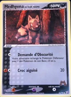 Carte Medhyena de Team Magma 66/95 – EX Team Magma vs Team Aqua