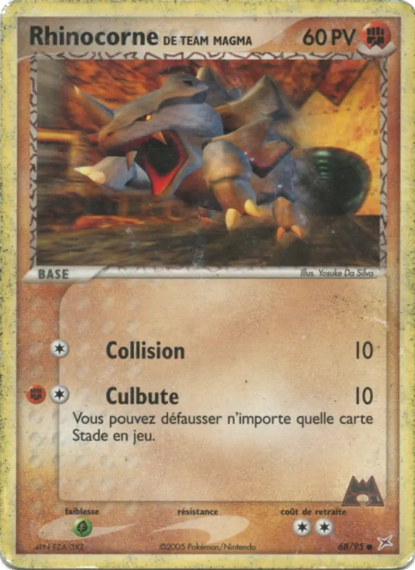 Carte Rhinocorne de Team Magma 68/95 – EX Team Magma VS Team Aqua