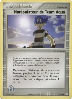 Carte Manipulateur de Team Aqua 69/95 – EX Team Magma VS Team Aqua