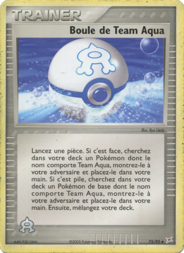 Carte Boule de Team Aqua 75/95 – EX Team Magma VS Team Aqua