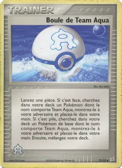 Carte Boule de Team Aqua 75/95 – EX Team Magma vs Team Aqua