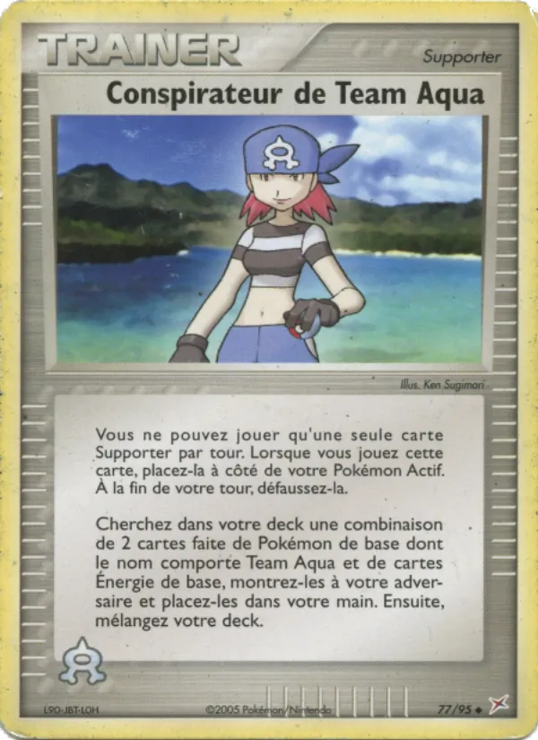 Carte Conspirateur de Team Aqua 77/95 – EX Team Magma VS Team Aqua