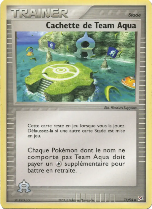 Carte Cachette de Team Aqua 78/95 – EX Team Magma VS Team Aqua