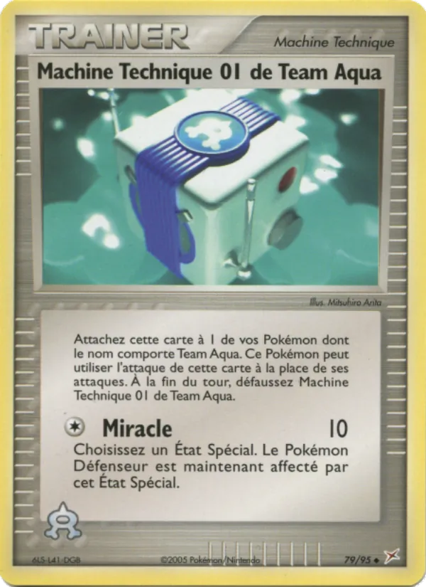 Carte Machine Technique 01 de Team Aqua 79/95 – EX Team Magma VS Team Aqua