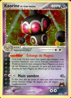 Carte Kaorine de Team Magma 8/95 – EX Team Magma VS Team Aqua