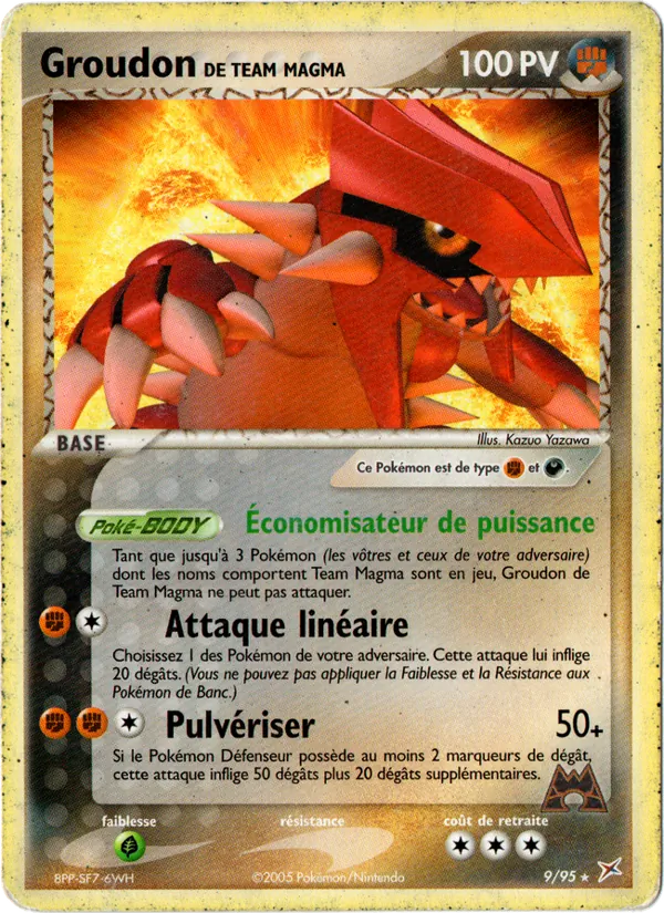 Carte Groudon de Team Magma 9/95 – EX Team Magma VS Team Aqua
