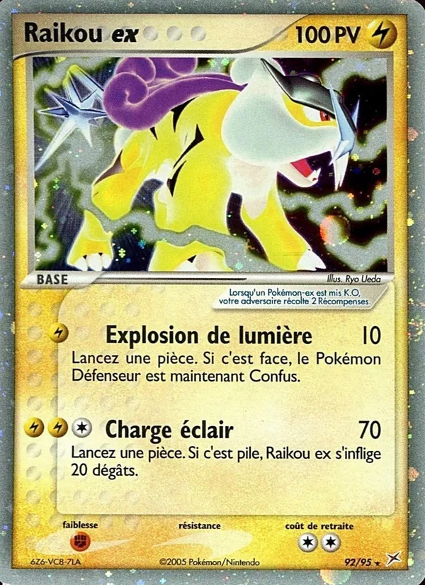 Carte Raikou ex 92/95 – EX Team Magma VS Team Aqua