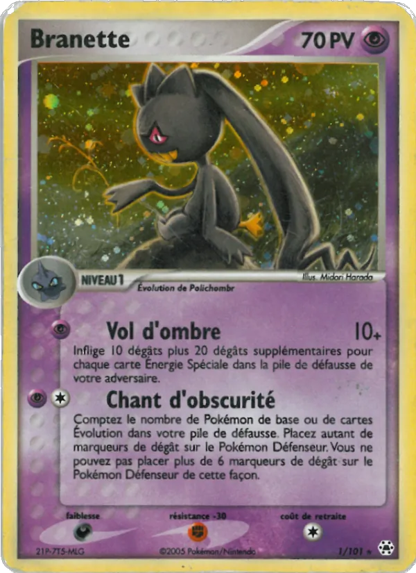 Carte Branette 1/101 – EX Légendes Oubliées