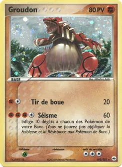 Carte Groudon 102/101 – EX Légendes Oubliées