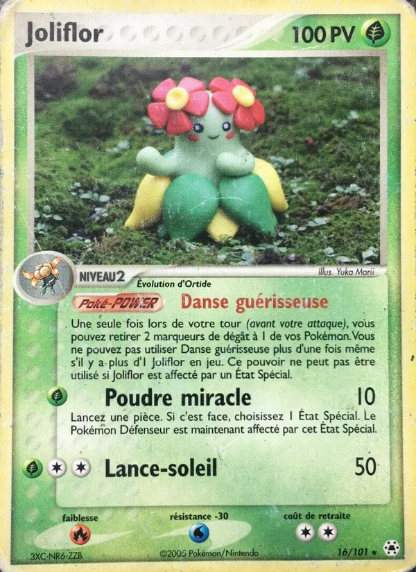 Carte Joliflor 16/101 – EX Légendes Oubliées