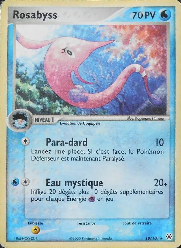 Carte Rosabyss 18/101 – EX Légendes Oubliées
