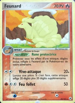 Carte Feunard 22/101 – EX Légendes Oubliées
