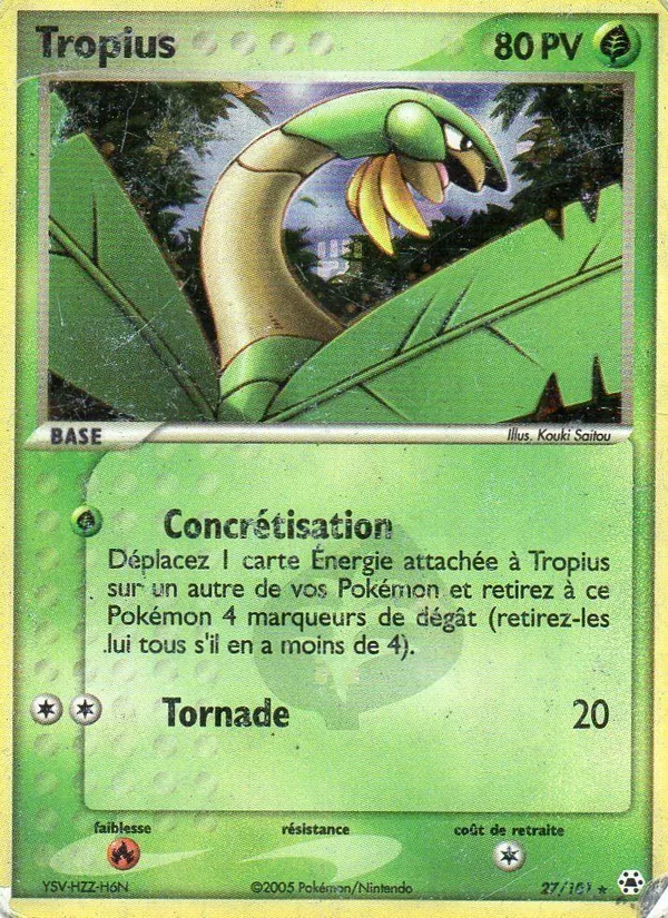 Carte Tropius 27/101 – EX Légendes Oubliées