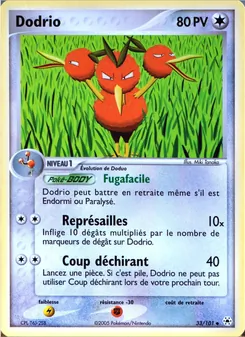 Carte Dodrio 33/101 – EX Légendes Oubliées