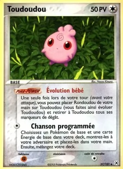 Carte Toudoudou 37/101 – EX Légendes Oubliées