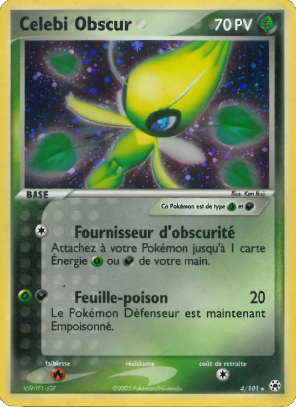 Carte Celebi Obscur 4/101 – EX Légendes Oubliées