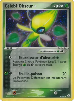 Carte Celebi Obscur 4/101 – EX Légendes Oubliées