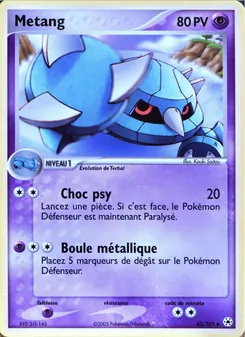 Carte Métang 43/101 – EX Légendes Oubliées