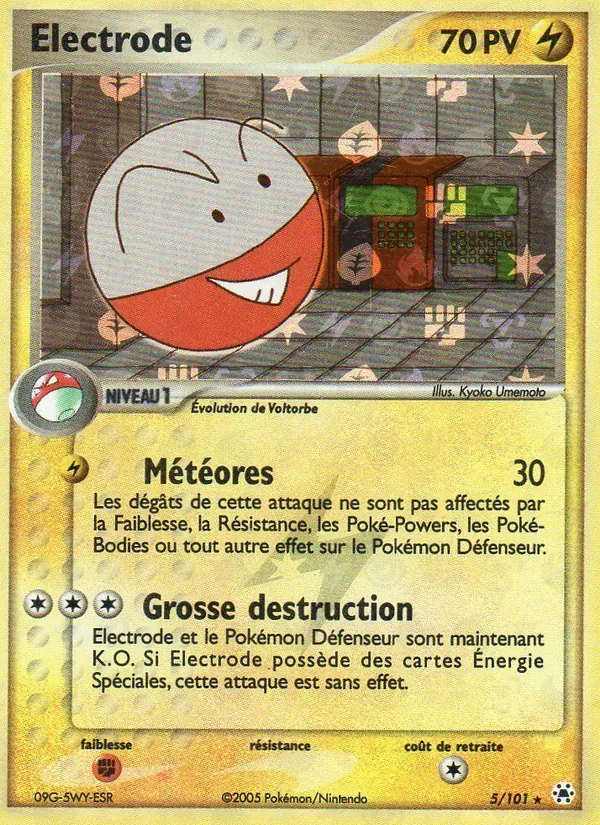 Carte Électrode 5/101 – EX Légendes Oubliées