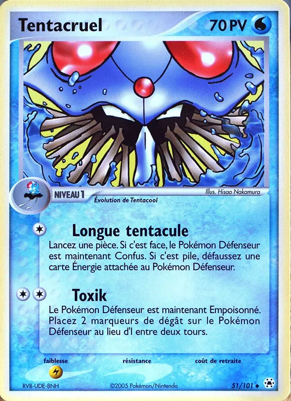 Carte Tentacruel 51/101 – EX Légendes Oubliées
