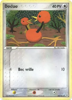 Carte Doduo 60/101 – EX Légendes Oubliées
