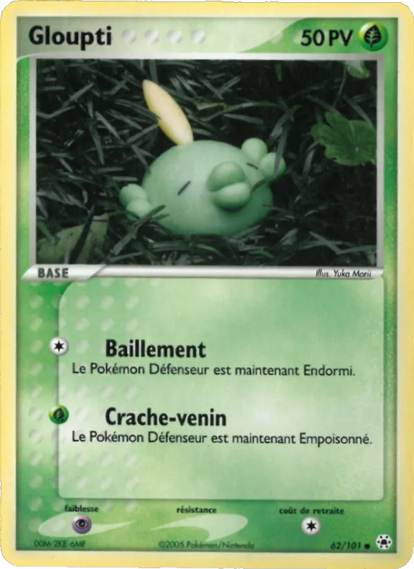 Carte Gloupti 62/101 – EX Légendes Oubliées