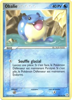 Carte Obalie 74/101 – EX Légendes Oubliées