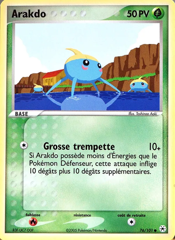 Carte Arakdo 76/101 – EX Légendes Oubliées