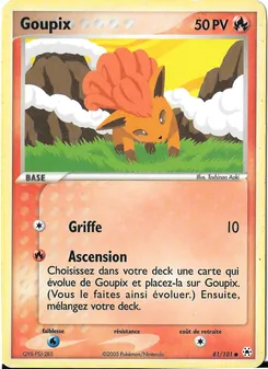 Carte Goupix 81/101 – EX Légendes Oubliées