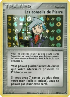 Carte Les conseils de Pierre 92/101 – EX Légendes Oubliées