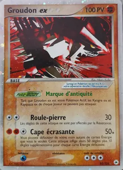 Carte Groudon ex 93/101 – EX Légendes Oubliées