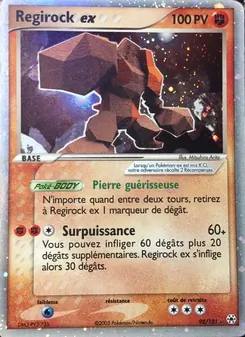 Carte Regirock ex 98/101 – EX Légendes Oubliées