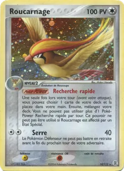 Carte Roucarnage 10/112 – EX Rouge Feu & Vert Feuille