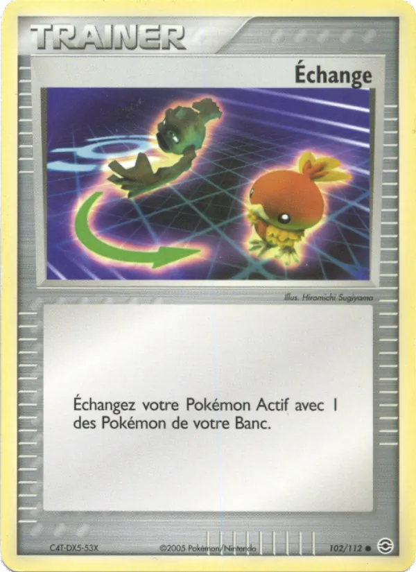 Carte Échange 102/112 – EX Rouge Feu & Vert Feuille