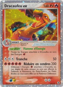 Carte Dracaufeu ex 105/112 – EX Rouge Feu & Vert Feuille